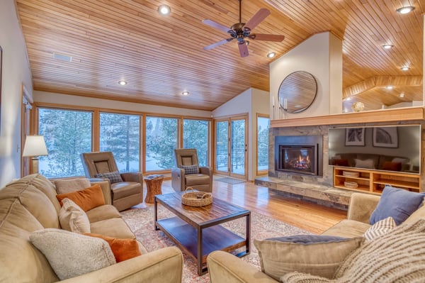 Living Area with Fireplace