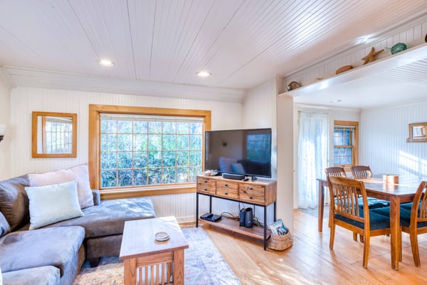 Living Room with a Flat-Screen TV