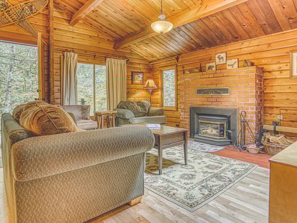 Living Room with fireplace