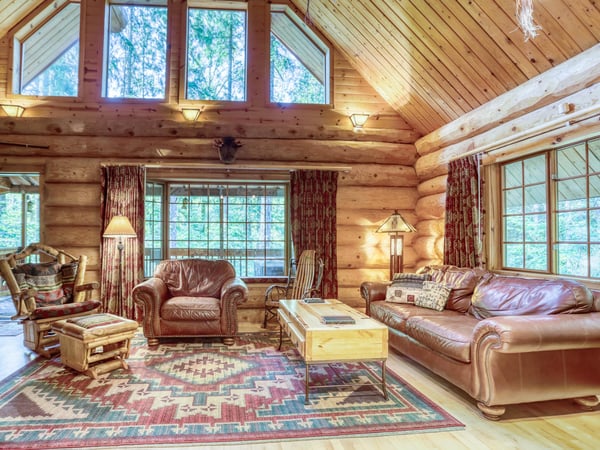 Living Room with large windows
