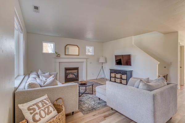 Living Room With Fireplace