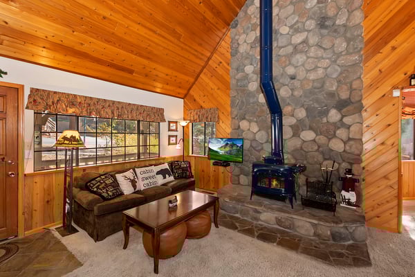 Fireplace and Living Room