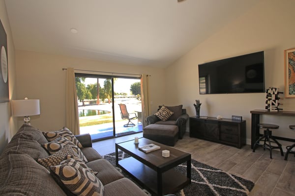 Living area with sophisticated seating