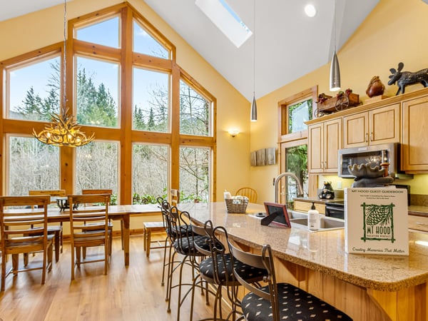 Living room with huge windows