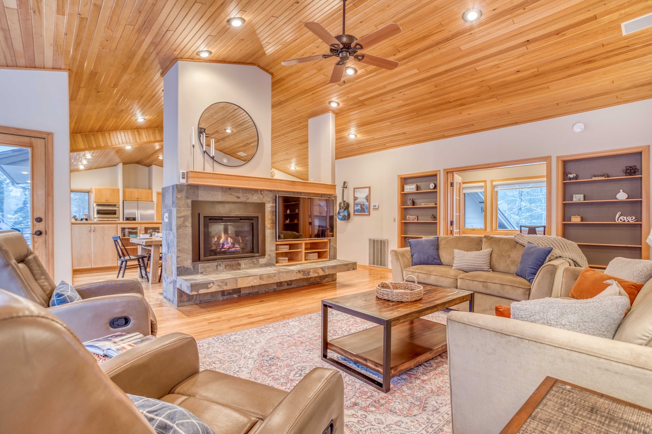 Living Area with Fireplace